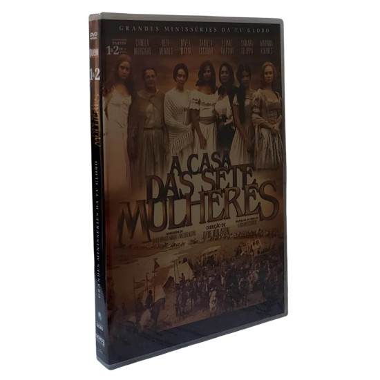 Dvd Minisserie A Casa das Sete Mulheres, Partes 1 e 2, Grandes Minisséries da Rede Globo - Lacrado Dvd Minisserie A Casa das Sete Mulheres, Partes 1 e 2, Grandes Minisséries da Rede Globo - Lacrado