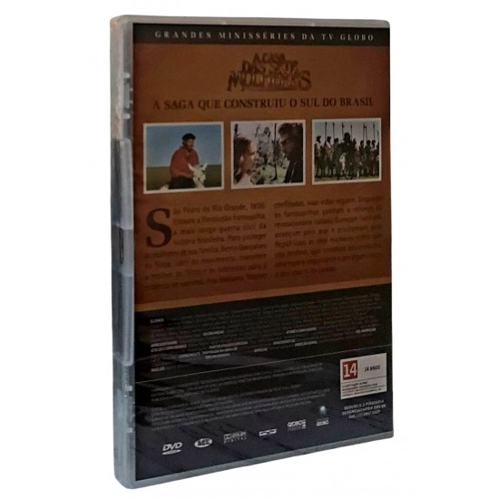 Dvd Minisserie A Casa das Sete Mulheres, Partes 1 e 2, Grandes Minisséries da Rede Globo - Lacrado Dvd Minisserie A Casa das Sete Mulheres, Partes 1 e 2, Grandes Minisséries da Rede Globo - Lacrado