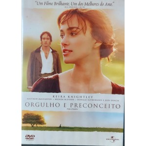 Dvd Orgulho e Preconceito, Keira Knightley