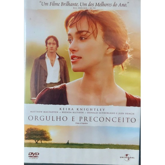 Dvd Orgulho e Preconceito, Keira Knightley