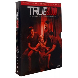 Dvd True Blood, A Quarta Temporada Completa, 5 Discos