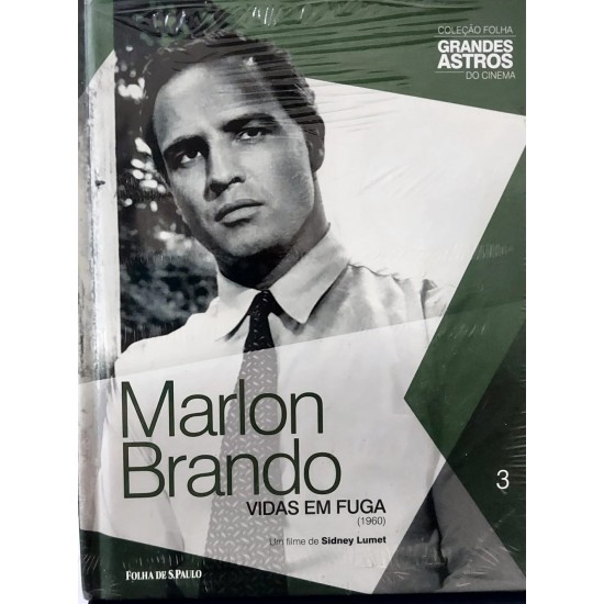 Dvd Vidas em Fuga, Marlon Brando, Coleção Folha Grandes Astros