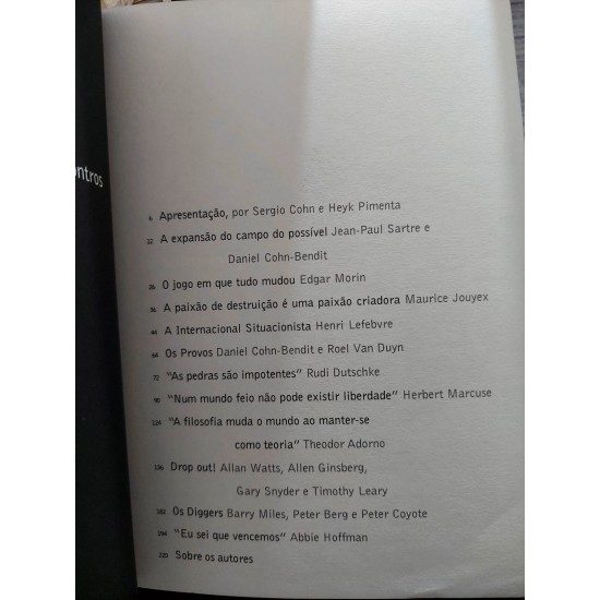 Encontros, Maio de 68, Sergio Cohn, Heyk Pimenta Encontros, Maio de 68, Sergio Cohn, Heyk Pimenta