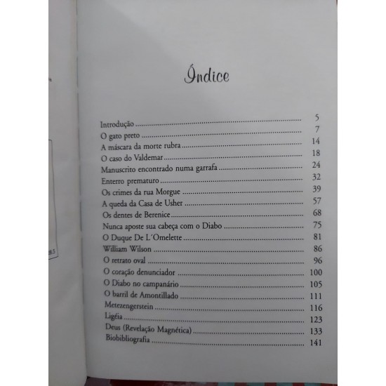 Histórias Extraordinárias de Edgar Allan Poe, Tradução e Adaptação de Clarice Lispector