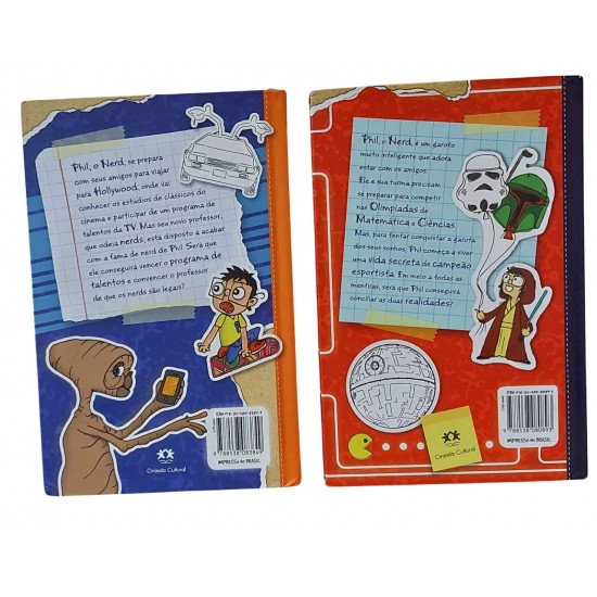 Kit 2 Livros Diário de Um Nerd Volume 1 e 2, Philip Osbourne, Capa Dura, Ciranda Cultural