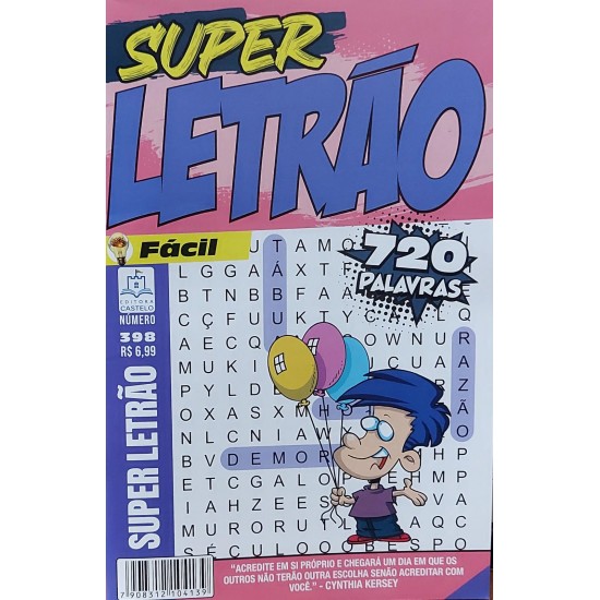 Kit 3 Caça Palavras, 1 Numerix + 1 Super Letrão + 1 Cripto