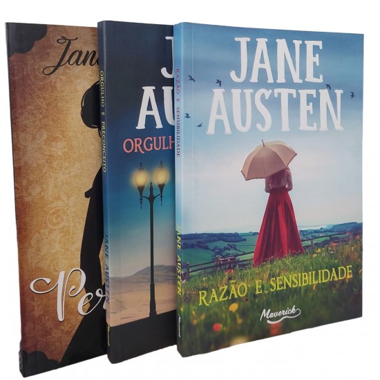 Kit Jane Austen. Razão e Sensibilidade, Orgulho e Preconceito, Persuasão