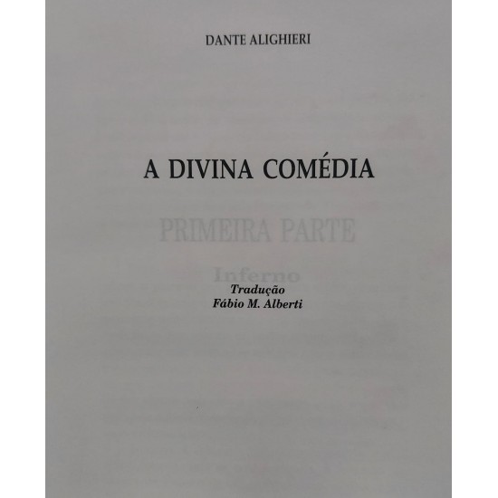 A Divina Comédia, Dante Alighieri, Capa de Luxo com Letras Douradas