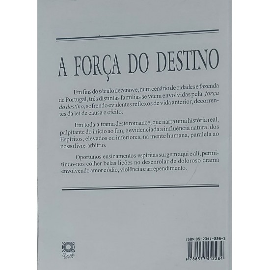 A Força do Destino, Maria Yvonne Santana Ramaciotte, Espírito Sebastião Martins - Frete Grátis A Força do Destino, Maria Yvonne Santana Ramaciotte, Espírito Sebastião Martins - Frete Grátis