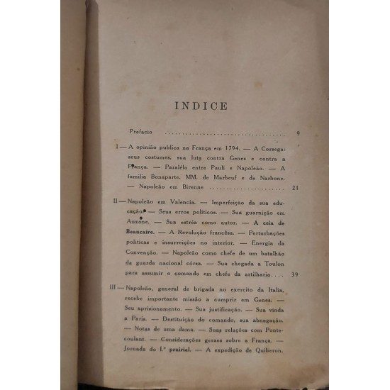A Vida de Napoleão, Stendhal - Tradução de Elisiario Braga Ribeiro, Edição de 1942