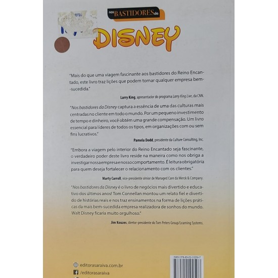 Nos Bastidores da Disney, Tom Connellan Nos Bastidores da Disney, Tom Connellan