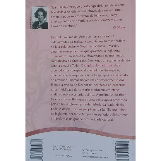 O Crepúsculo da Águia, Volume 2 da Saga Plantageneta, Jean Plaidy