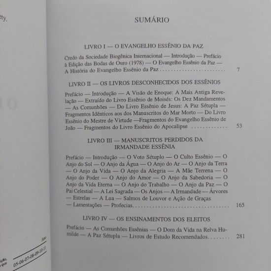 O Evangelho Essênio da Paz, Edmond Bordeaux Szekely, Editora Pensamento O Evangelho Essênio da Paz, Edmond Bordeaux Szekely, Editora Pensamento