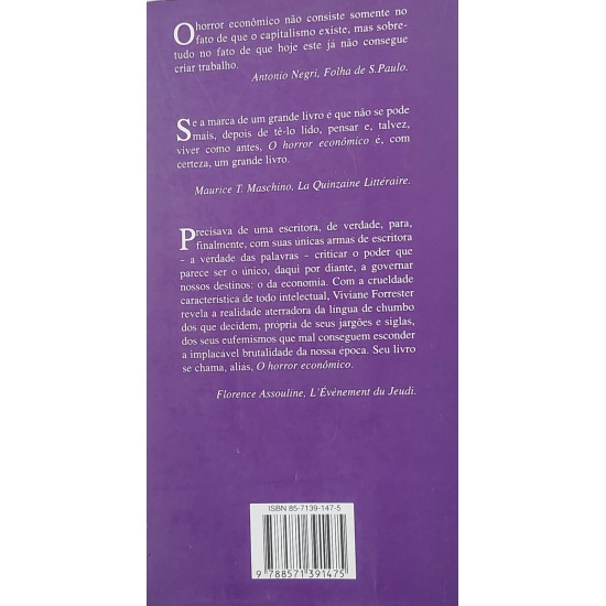 O Horror Econômico, Viviane Forrester