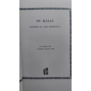 Os Maias, Episódios da Vida Romântica, Eça de Queiroz, Capa dura de luxo com Letras Douradas, Edição Portuguesa Os Maias, Episódios da Vida Romântica, Eça de Queiroz, Capa dura de luxo com Letras Douradas, Edição Portuguesa
