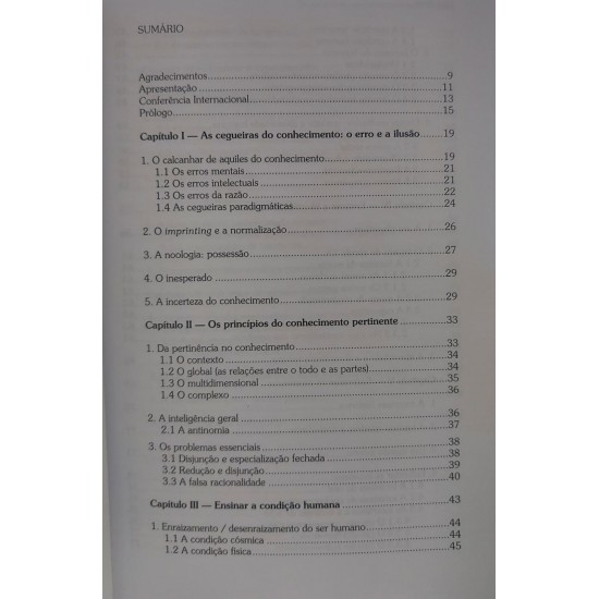 Os Sete Saberes Necessários à Educação do Futuro, Edgar Morin Os Sete Saberes Necessários à Educação do Futuro, Edgar Morin