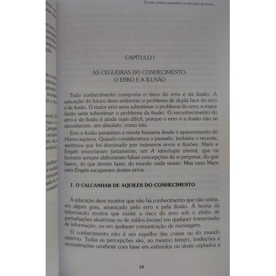 Os Sete Saberes Necessários à Educação do Futuro, Edgar Morin Os Sete Saberes Necessários à Educação do Futuro, Edgar Morin