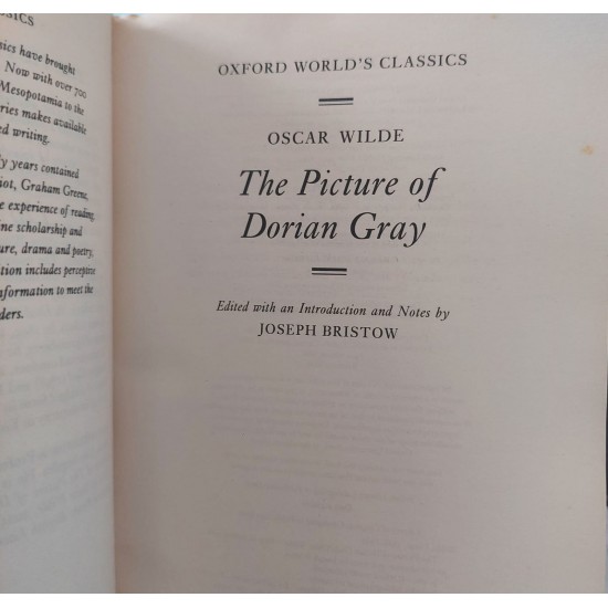The Picture Of Dorian Gray, Oscar Wilde, Oxford World's Classics The Picture Of Dorian Gray, Oscar Wilde, Oxford World's Classics