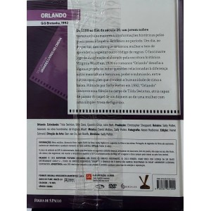 Livro / Dvd Orlando, Um Filme Baseado na Obra de Virginia Woolf