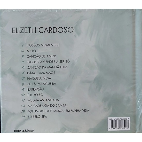 Livro com Cd Elizeth Cardoso, Coleção Folha Grandes Vozes, Volume 20, Lacrado Livro com Cd Elizeth Cardoso, Coleção Folha Grandes Vozes, Volume 20, Lacrado