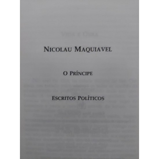 Maquiavel, Os Pensadores, Nova Cultural Maquiavel, Os Pensadores, Nova Cultural