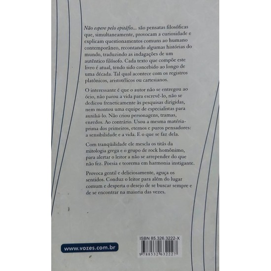 Não Espere pelo Epitáfio, Provocações Filosóficas, Mario Sergio Cortella