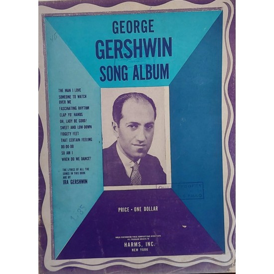 Partitura Musical George Gershwin Song Album, Edição de 1938 Partitura Musical George Gershwin Song Album, Edição de 1938