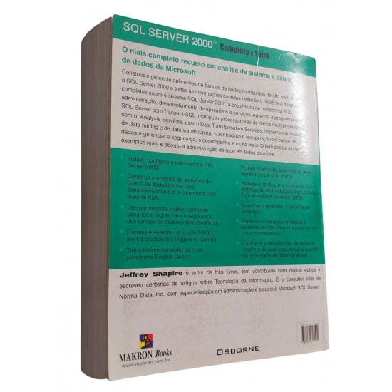 Sql Server 2000, Completo E Total, Jeffrey R. Shapiro Sql Server 2000, Completo E Total, Jeffrey R. Shapiro