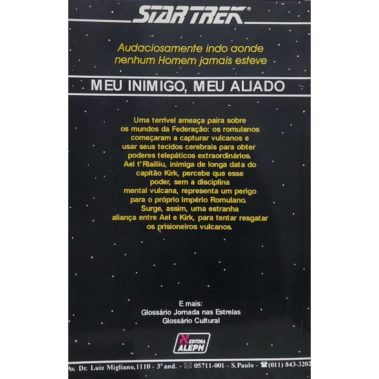 Star Trek, Jornada nas Estrelas, Meu Inimigo, Meu Aliado, Diane Duane