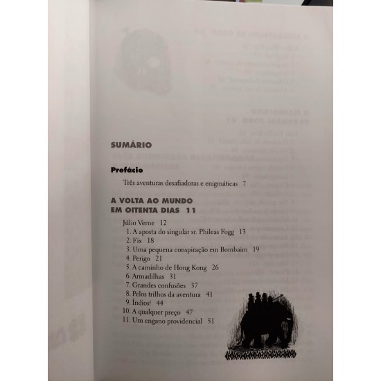 Três Aventuras, Clássicos Juvenis, A Volta ao Mundo em Oitenta Dias, O Escaravelho de Ouro, O Manuscrito de Phileas Fogg Três Aventuras, Clássicos Juvenis, A Volta ao Mundo em Oitenta Dias, O Escaravelho de Ouro, O Manuscrito de Phileas Fogg
