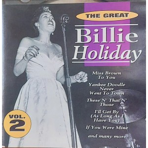 Cd Billie Holiday, The Great, Volume 2