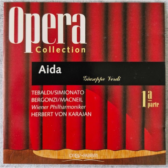 Cd Aida, Giuseppe Verdi, Primeira Parte, Opera Collection Cd Aida, Giuseppe Verdi, Primeira Parte, Opera Collection