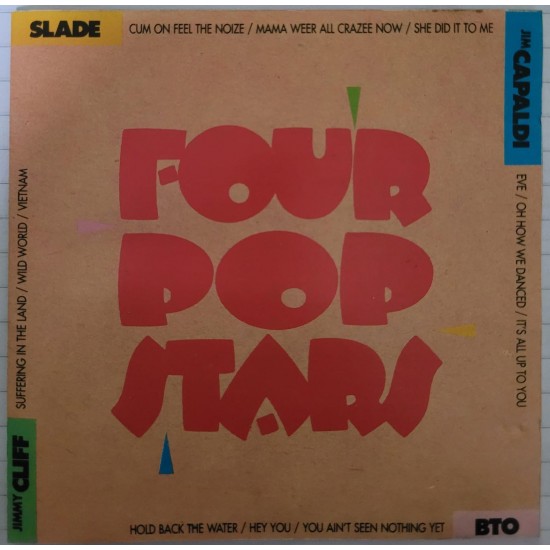Cd Four Pop Stars, Slade, Jim Capaldi, Sammy Cliff, BTO