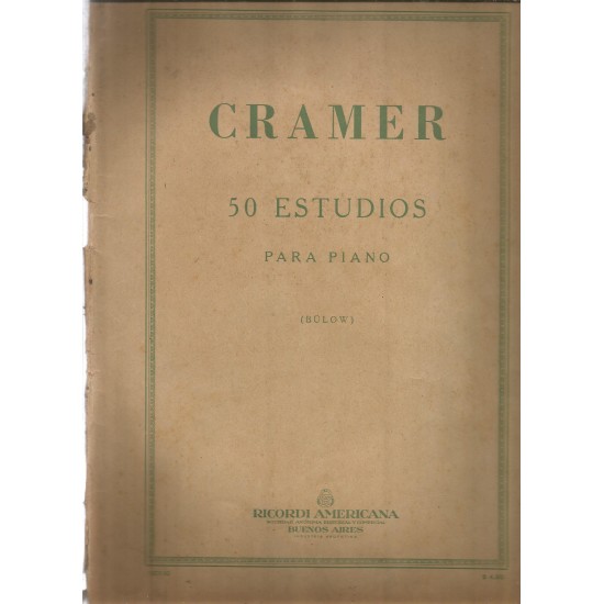 Cramer 50 Estudios para Piano, Hans V. Bulow