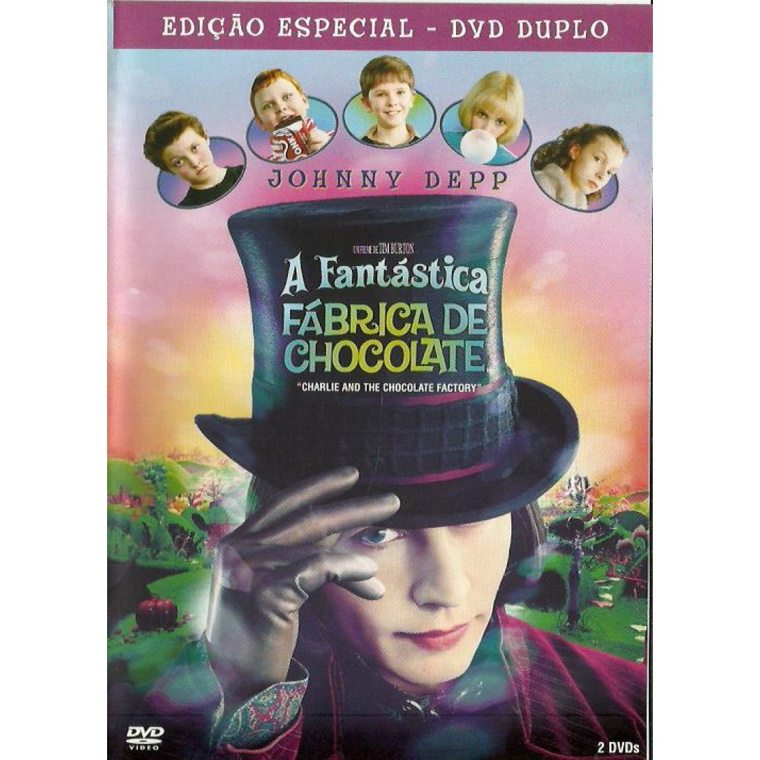 Dvd A Fantástica Fábrica de Chocolate, Johnny Depp (Edição Especial Dvd Duplo) Dvd A Fantástica Fábrica de Chocolate, Johnny Depp (Edição Especial Dvd Duplo)