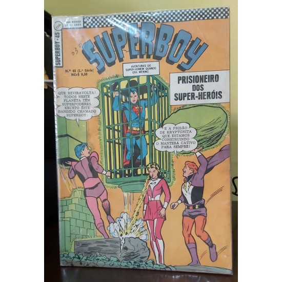 Compre aqui HQ - Superboy Número 45 - Prisioneiro dos Super-Heróis (EBAL)