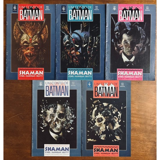 Um Conto de Batman, Shaman, Minisserie Completa, cinco volumes, O'Neil, Hannigan, Beatty